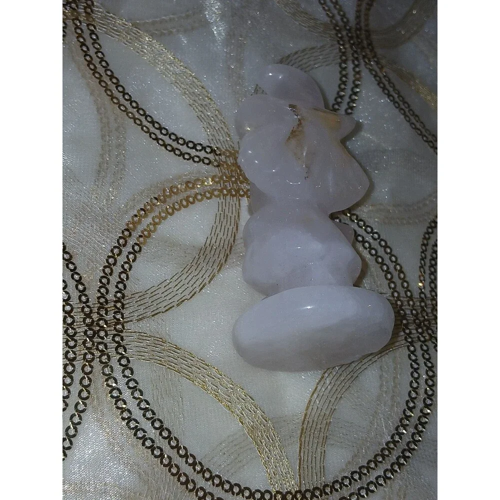 Halloween Movie Character Rose Quartz Crystal Carving